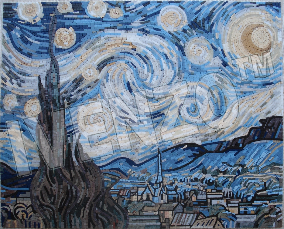 Mosaïque FK080 Van Gogh: Nuit toile