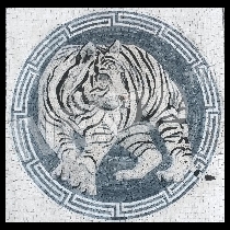 Mosaïque tigre blanc
