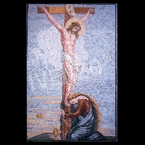Mosaïque Jsus sur la croix