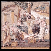 Mosaïque Platon et l'Acadmie d'Athnes