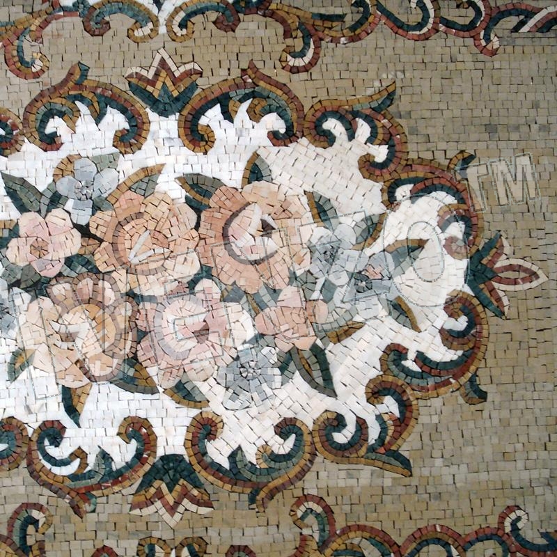Mosaïque CK002 Details tapis de Perse 1