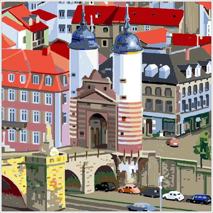 Mosaïque LK008 Details Panorama Extrait Heidelberg 3