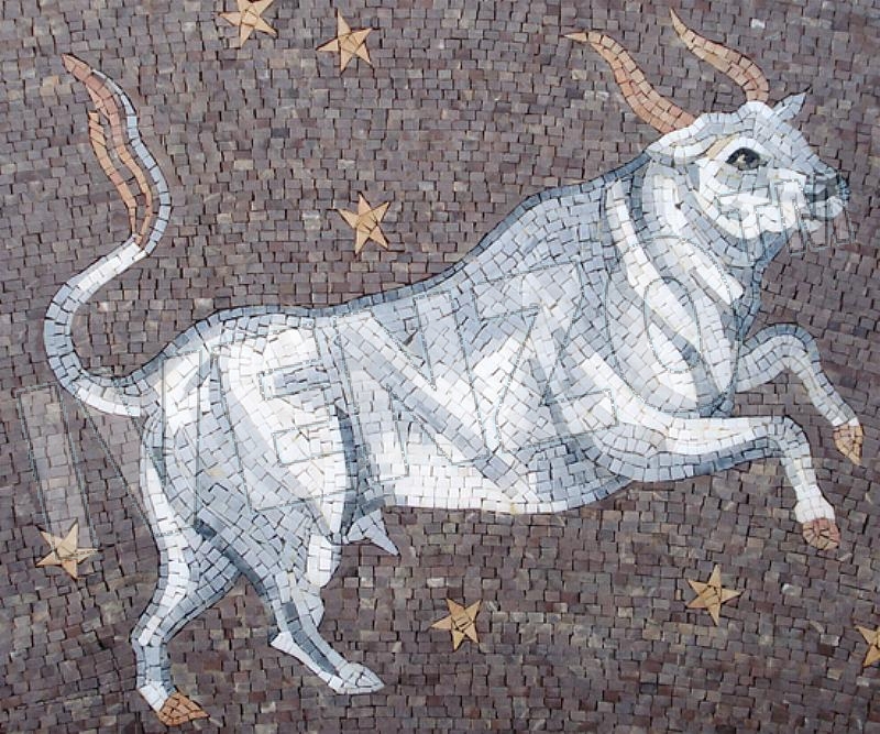 Mosaïque FK020 signe zodiacal du taureau