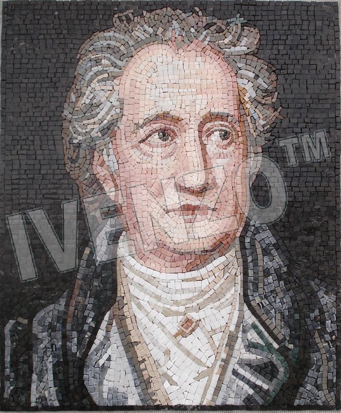 Mosaïque FK076 Portrait Johann Wolfgang von Goethe