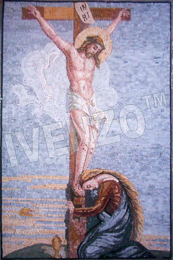 Mosaïque FK095 Jésus sur la croix