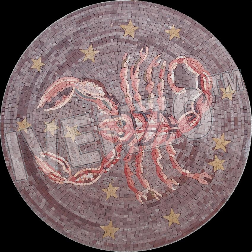 Mosaïque MK079 signe zodiacal du scorpion