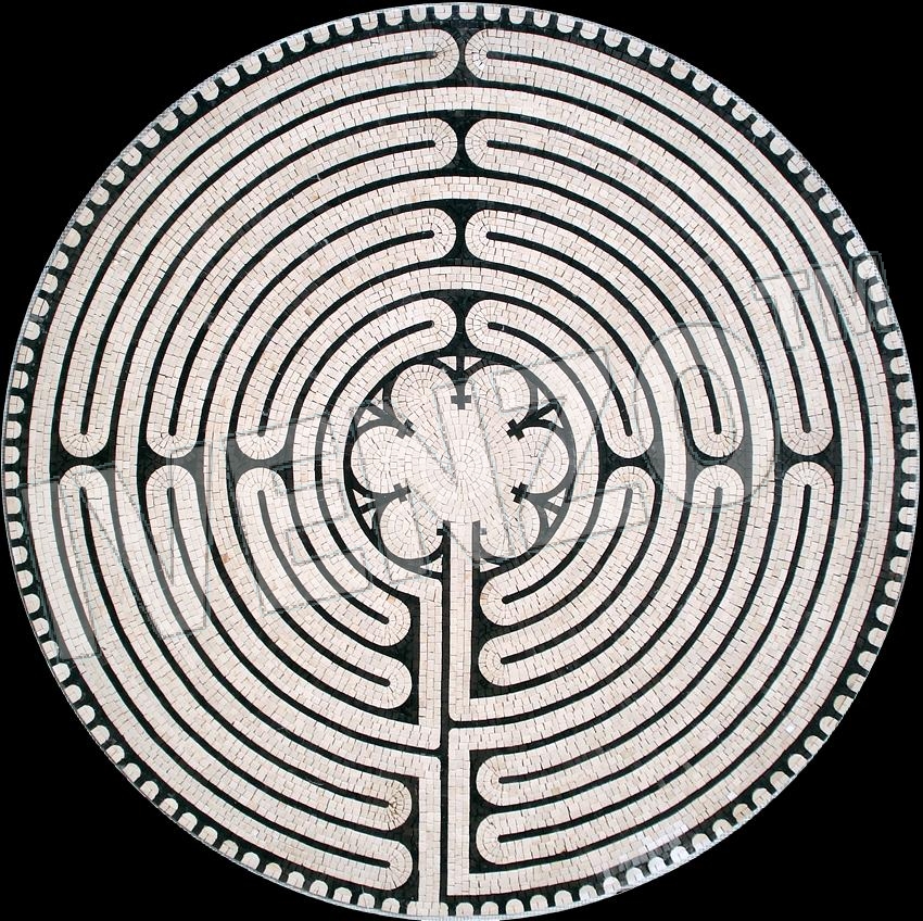 Mosaïque MK082 Labyrinthe de Chartres
