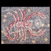Mosaïque signe zodiacal du scorpion