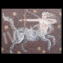 Mosaïque signe zodiacal du sagittaire