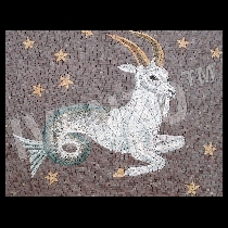 Mosaïque signe zodiacal du capricorne