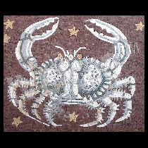 Mosaïque signe zodiacal du cancer