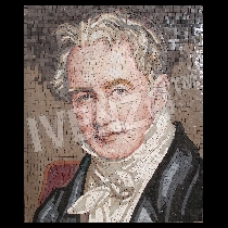 Mosaïque Portrait Alexander von Humboldt