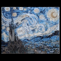 Mosaïque Van Gogh: Nuit étoilée
