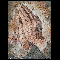Mosaïque Albrecht Dürer: Mains priant