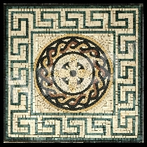 Mosaïque Médaillon gréco-romaine