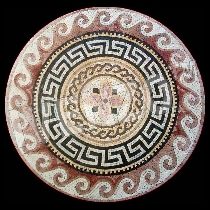 Mosaïque médaillon gréco-romaine