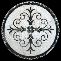 Mosaïque médaillon de Pompéi